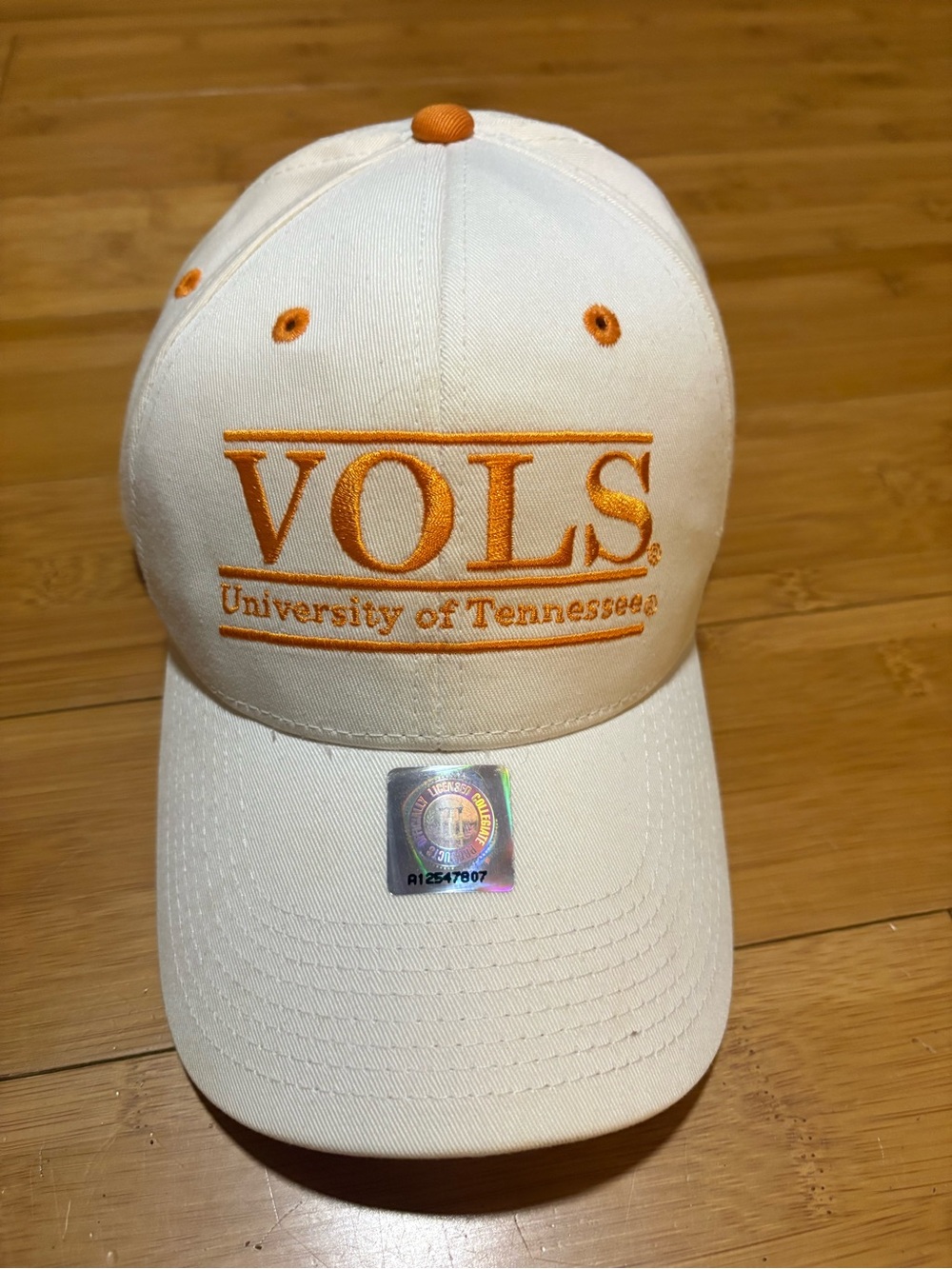 Vintage Tennessee Volunteers Hat The Game UT Vols Snapback Cap NOS White Orange